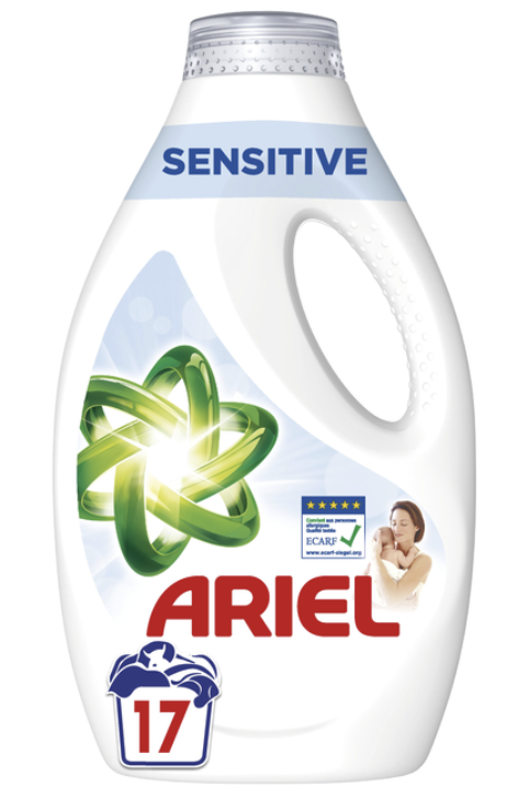 Засіб д/прання ARIEL Чистота та Свіжість д/чутл шкіри 74882 рідкий 850мл